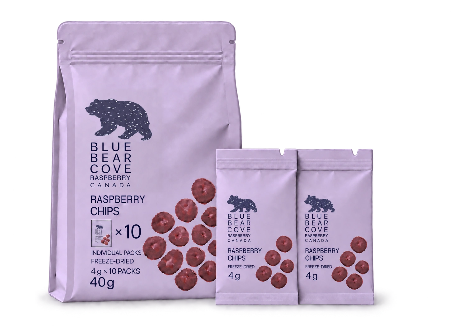 Raspberry Chips — 10 Packs