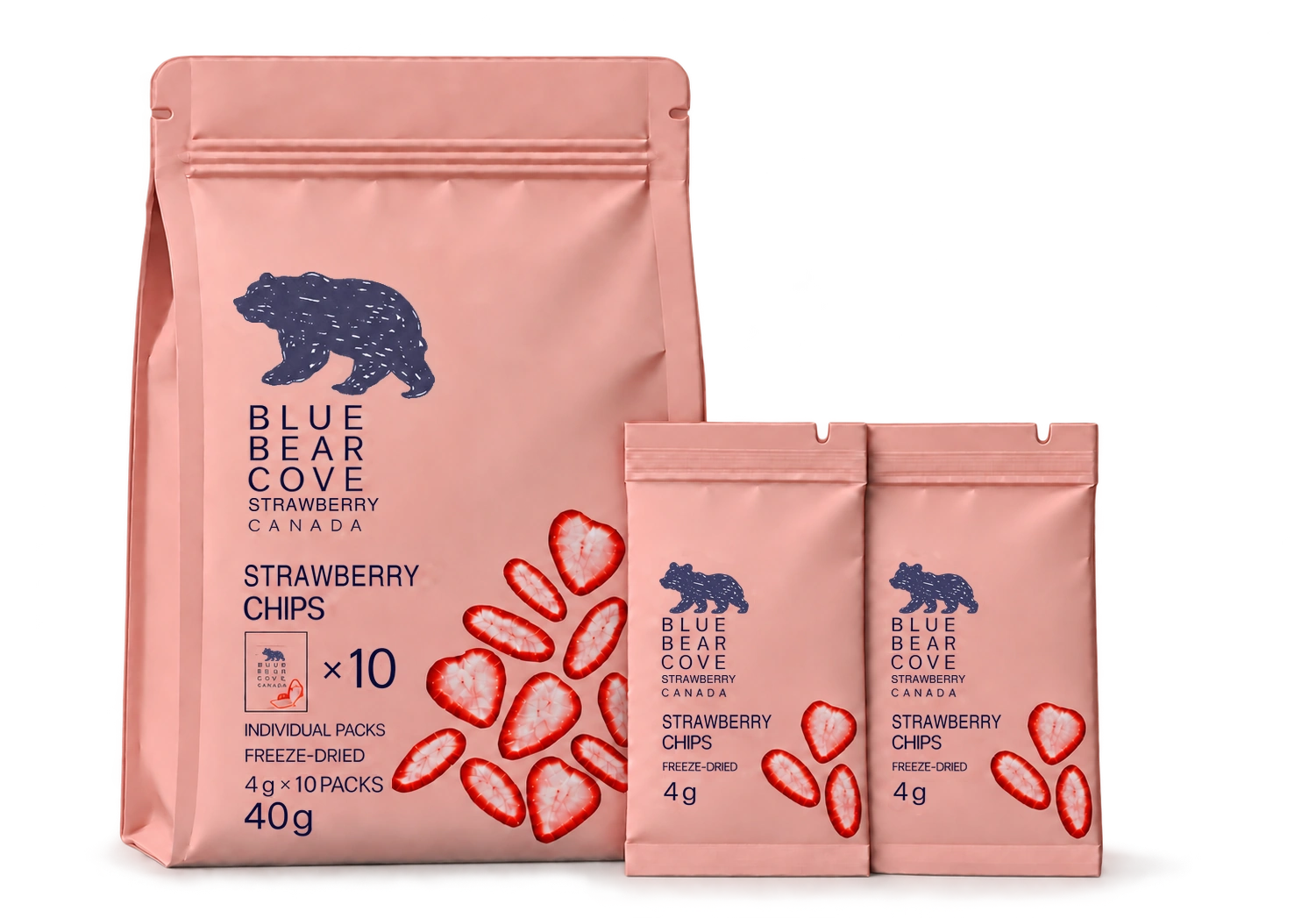 Strawberry Chips — 10 Packs