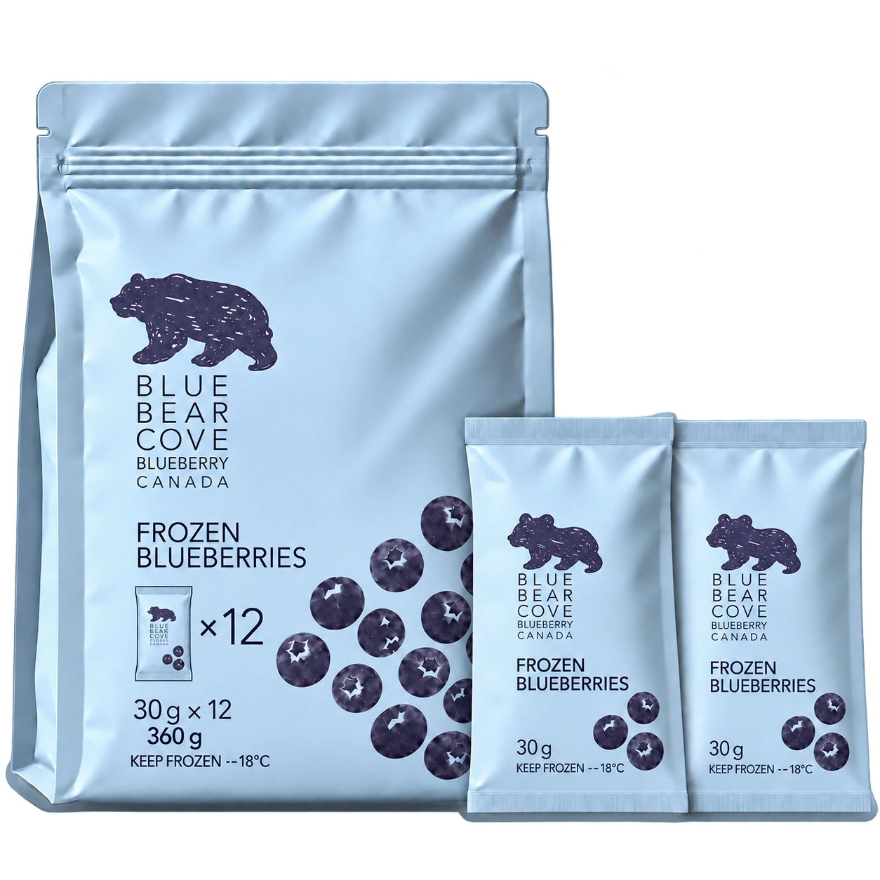 Frozen Blueberries — 12 Packs product photograph